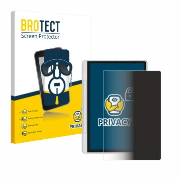 Vorderseite einer Produktverpackung mit dem Markenlogo BROTECT. Daneben ist das Gerät XP-Pen Magic Note Pad mit dem zugehörige