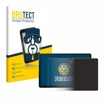 Vorderseite einer Produktverpackung mit dem Markenlogo BROTECT. Daneben ist das Gerät Samsung Galaxy Tab S10 FE 5G mit dem zug