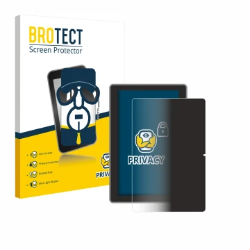 Vorderseite einer Produktverpackung mit dem Markenlogo BROTECT. Daneben ist das Gerät Lenovo Tab TB311 XU mit dem zugehörigen 