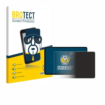 Vorderseite einer Produktverpackung mit dem Markenlogo BROTECT. Daneben ist das Gerät Nubia Pad Pro mit dem zugehörigen Displa