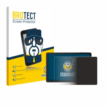 Vorderseite einer Produktverpackung mit dem Markenlogo BROTECT. Daneben ist das Gerät VALE Tablet V11E LTE mit dem zugehörigen