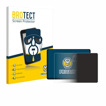 Vorderseite einer Produktverpackung mit dem Markenlogo BROTECT. Daneben ist das Gerät Honor Magicpad 3 mit dem zugehörigen Dis