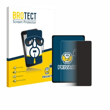 Vorderseite einer Produktverpackung mit dem Markenlogo BROTECT. Daneben ist das Gerät Honor Magicpad 3 (Hochformat) mit dem zu