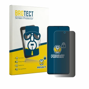 Vorderseite einer Produktverpackung mit dem Markenlogo BROTECT. Daneben ist das Gerät Vivo iQOO 15 mit dem zugehörigen Display
