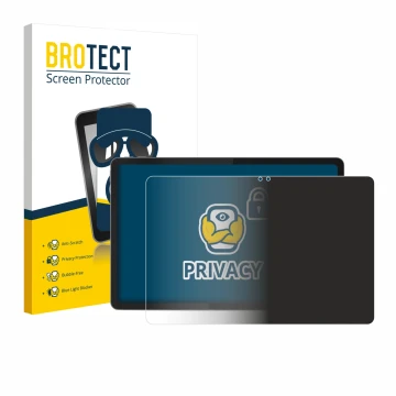 Vorderseite einer Produktverpackung mit dem Markenlogo BROTECT. Daneben ist das Gerät Lenovo Idea Tab 11