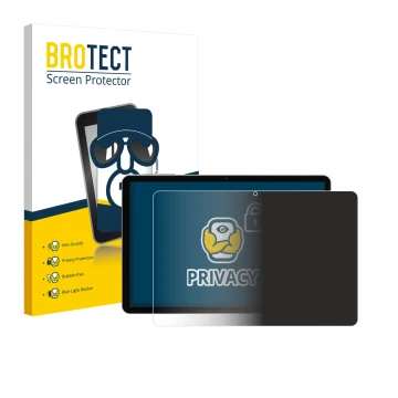 Vorderseite einer Produktverpackung mit dem Markenlogo BROTECT. Daneben ist das Gerät Pritom M10 TAB 10 PLUS 10.1