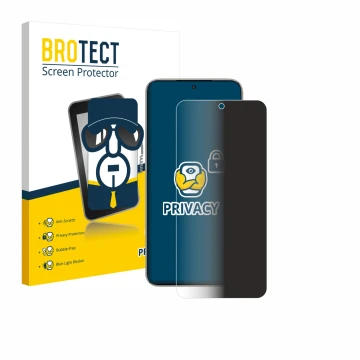 Vorderseite einer Produktverpackung mit dem Markenlogo BROTECT. Daneben ist das Gerät Honor X70 mit dem zugehörigen Displaysch