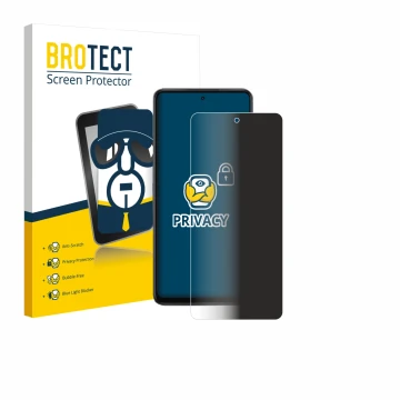 Vorderseite einer Produktverpackung mit dem Markenlogo BROTECT. Daneben ist das Gerät Oppo K13x mit dem zugehörigen Displaysch