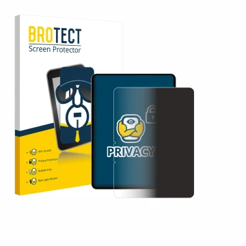 Vorderseite einer Produktverpackung mit dem Markenlogo BROTECT. Daneben ist das Gerät realme Pad 3 (Hochformat) mit dem zugehö