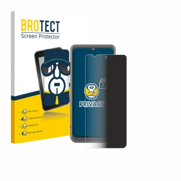 Vorderseite einer Produktverpackung mit dem Markenlogo BROTECT. Daneben ist das Gerät Sonim XP Pro Thermal mit dem zugehörigen