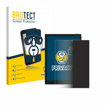 Vorderseite einer Produktverpackung mit dem Markenlogo BROTECT. Daneben ist das Gerät Hannspree Lumo 7.8 mit dem zugehörigen D