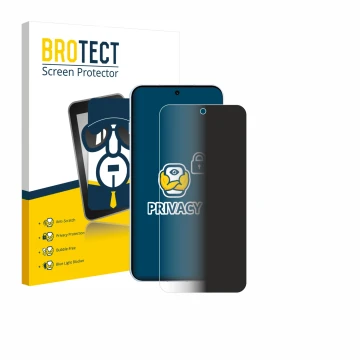 Vorderseite einer Produktverpackung mit dem Markenlogo BROTECT. Daneben ist das Gerät Oppo Find X8s mit dem zugehörigen Displa