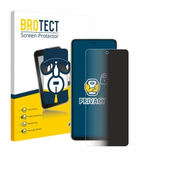 Vorderseite einer Produktverpackung mit dem Markenlogo BROTECT. Daneben ist das Gerät Oppo A5 Energy mit dem zugehörigen Displ