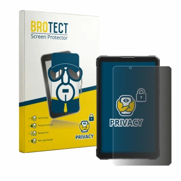 Vorderseite einer Produktverpackung mit dem Markenlogo BROTECT. Daneben ist das Gerät Hotwav R11 Pro mit dem zugehörigen Displ