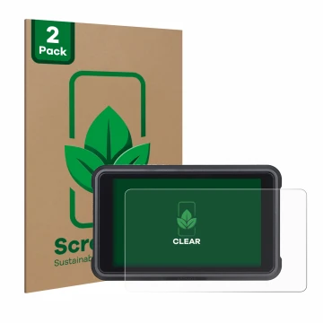 Vorderseite einer Produktverpackung mit dem Markenlogo ScreenLeaf. Daneben ist das Gerät Atomos Ninja V mit dem zugehörigen Di