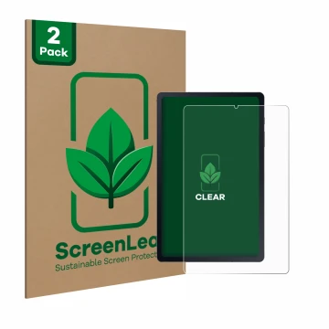 Vorderseite einer Produktverpackung mit dem Markenlogo ScreenLeaf. Daneben ist das Gerät Samsung Galaxy Tab S6 Lite WiFi 2020 