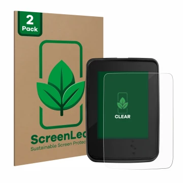 Vorderseite einer Produktverpackung mit dem Markenlogo ScreenLeaf. Daneben ist das Gerät Giant RideDash Evo mit dem zugehörige