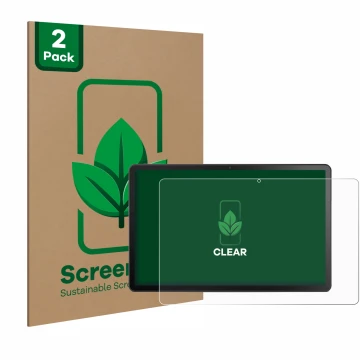 Vorderseite einer Produktverpackung mit dem Markenlogo ScreenLeaf. Daneben ist das Gerät Lenovo Tab M10 Plus (3. Gen.) mit dem
