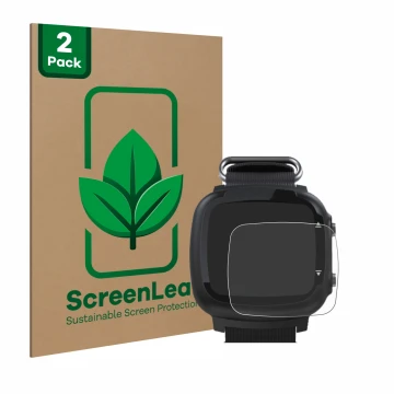 Vorderseite einer Produktverpackung mit dem Markenlogo ScreenLeaf. Daneben ist das Gerät Aqualung i330r mit dem zugehörigen Di