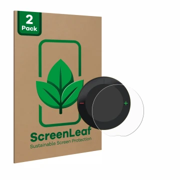 Vorderseite einer Produktverpackung mit dem Markenlogo ScreenLeaf. Daneben ist das Gerät Beeline Velo 2 mit dem zugehörigen Di