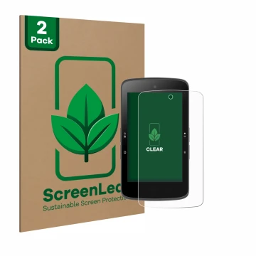 Vorderseite einer Produktverpackung mit dem Markenlogo ScreenLeaf. Daneben ist das Gerät Bryton Rider S800 mit dem zugehörigen