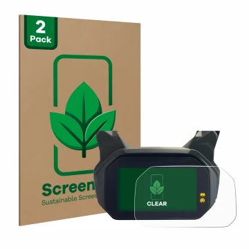 Vorderseite einer Produktverpackung mit dem Markenlogo ScreenLeaf. Daneben ist das Gerät BMW C400 GT TFT mit dem zugehörigen D