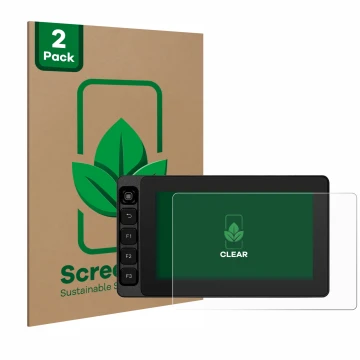 Vorderseite einer Produktverpackung mit dem Markenlogo ScreenLeaf. Daneben ist das Gerät SmallHD Ultra 5 mit dem zugehörigen D