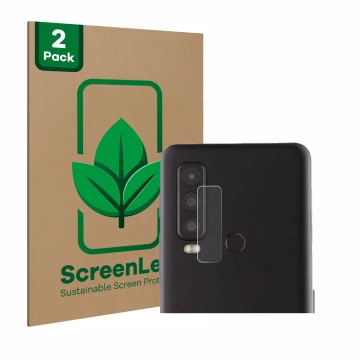 Vorderseite einer Produktverpackung mit dem Markenlogo ScreenLeaf. Daneben ist das Gerät Caterpillar Cat S75 (NUR Kameraschutz