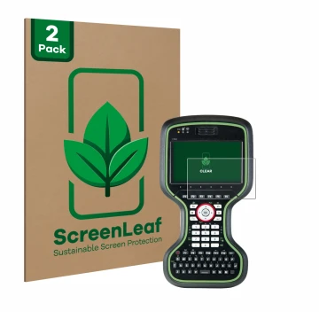 Vorderseite einer Produktverpackung mit dem Markenlogo ScreenLeaf. Daneben ist das Gerät Leica CS20 3.75G mit dem zugehörigen 