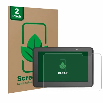 Vorderseite einer Produktverpackung mit dem Markenlogo ScreenLeaf. Daneben ist das Gerät Zebra ET56 8.4