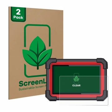 Vorderseite einer Produktverpackung mit dem Markenlogo ScreenLeaf. Daneben ist das Gerät Launch X-431 CRP 919E BT mit dem zuge