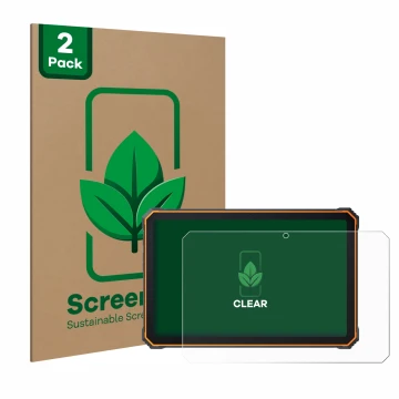 Vorderseite einer Produktverpackung mit dem Markenlogo ScreenLeaf. Daneben ist das Gerät Blackview Active 8 Pro 10.36