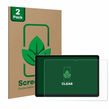 Vorderseite einer Produktverpackung mit dem Markenlogo ScreenLeaf. Daneben ist das Gerät Xiaomi Redmi Pad SE mit dem zugehörig