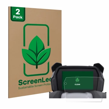 Vorderseite einer Produktverpackung mit dem Markenlogo ScreenLeaf. Daneben ist das Gerät VOGE SR4 MAX 350 mit dem zugehörigen 