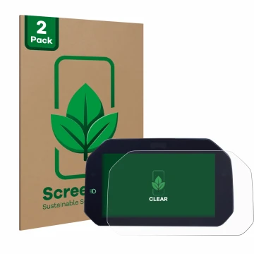 Vorderseite einer Produktverpackung mit dem Markenlogo ScreenLeaf. Daneben ist das Gerät BMW R 1300 GS TFT 6.5