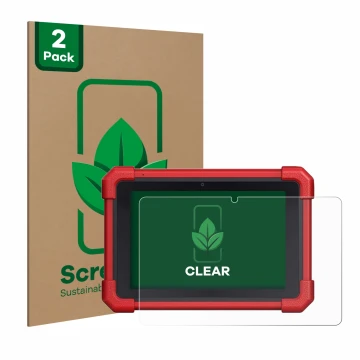 Vorderseite einer Produktverpackung mit dem Markenlogo ScreenLeaf. Daneben ist das Gerät Launch MOT IV (4) mit dem zugehörigen