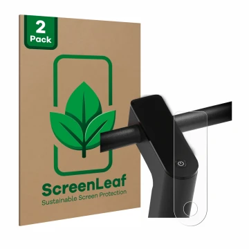 Vorderseite einer Produktverpackung mit dem Markenlogo ScreenLeaf. Daneben ist das Gerät Xiaomi Mi 4 Pro (2. Gen.) mit dem zug