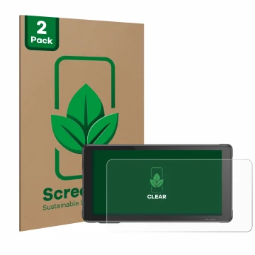Vorderseite einer Produktverpackung mit dem Markenlogo ScreenLeaf. Daneben ist das Gerät Interphone Sync55 mit dem zugehörigen