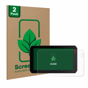 Vorderseite einer Produktverpackung mit dem Markenlogo ScreenLeaf. Daneben ist das Gerät Chigee AIO-5 Lite mit dem zugehörigen