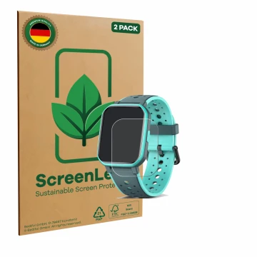 Vorderseite einer Produktverpackung mit dem Markenlogo ScreenLeaf. Daneben ist das Gerät Joyele H79 1.5