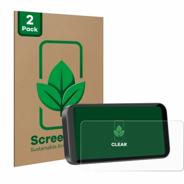Vorderseite einer Produktverpackung mit dem Markenlogo ScreenLeaf. Daneben ist das Gerät Carpuride W603 6.3