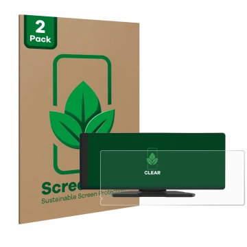 Vorderseite einer Produktverpackung mit dem Markenlogo ScreenLeaf. Daneben ist das Gerät Carpuride W903 9.3