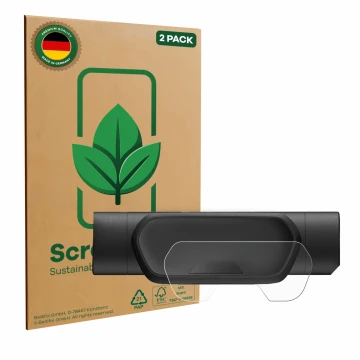 Vorderseite einer Produktverpackung mit dem Markenlogo ScreenLeaf. Daneben ist das Gerät Segway Ninebot eKickScooter E2 Pro mi