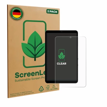 Vorderseite einer Produktverpackung mit dem Markenlogo ScreenLeaf. Daneben ist das Gerät Alldocube iPlay 60 Mini Pro mit dem z