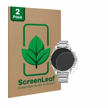 Vorderseite einer Produktverpackung mit dem Markenlogo ScreenLeaf. Daneben ist das Gerät Tommy Hilfiger 1791788 mit dem zugehö