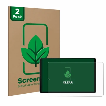 Vorderseite einer Produktverpackung mit dem Markenlogo ScreenLeaf. Daneben ist das Gerät Lenovo Legion Y700 (2024) mit dem zug
