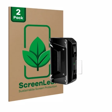 Vorderseite einer Produktverpackung mit dem Markenlogo ScreenLeaf. Daneben ist das Gerät geekvape Aegis 3 mit dem zugehörigen 