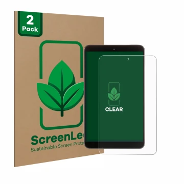 Vorderseite einer Produktverpackung mit dem Markenlogo ScreenLeaf. Daneben ist das Gerät Nokia T10 (Hochformat) mit dem zugehö