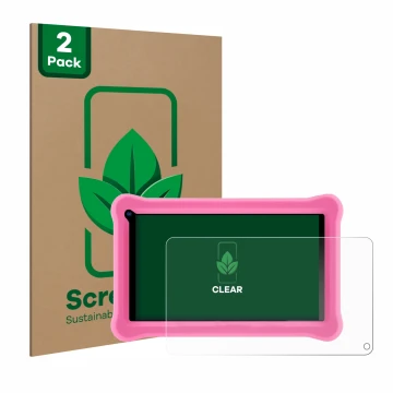 Vorderseite einer Produktverpackung mit dem Markenlogo ScreenLeaf. Daneben ist das Gerät Sumtab K708 7.1