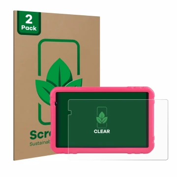 Vorderseite einer Produktverpackung mit dem Markenlogo ScreenLeaf. Daneben ist das Gerät Juedur R500 10